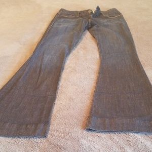 Low rise bootcut jeans